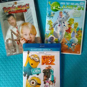 Dennis the Menace, Despicable ME2, Planet 51/DVDs